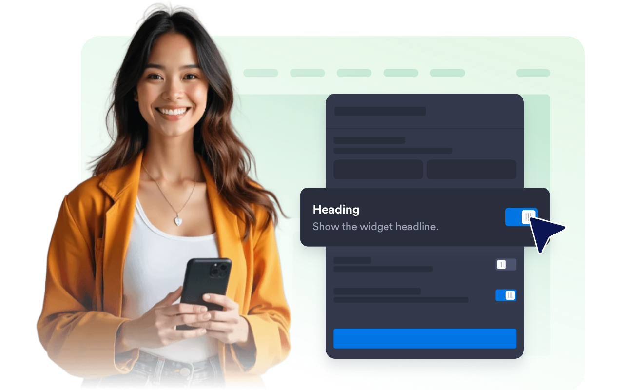 Choose slider and grid layouts