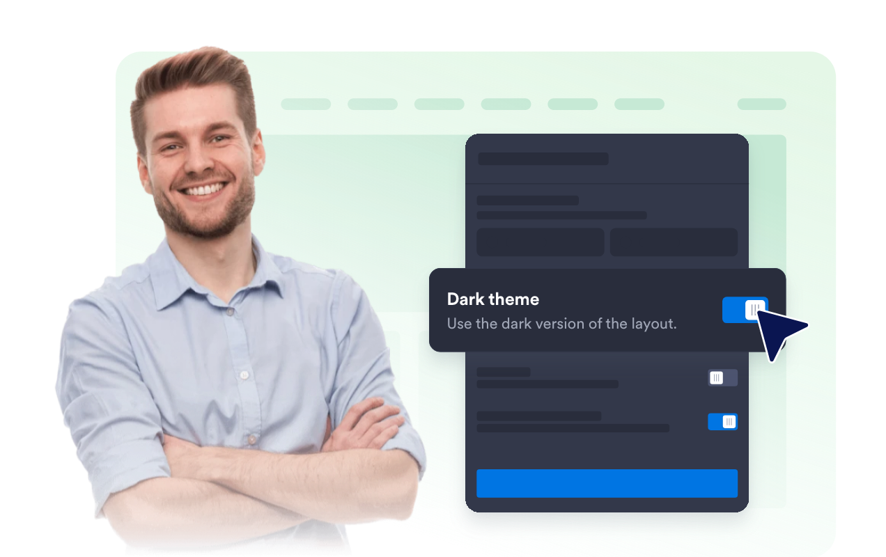 Reduce bright page surfaces