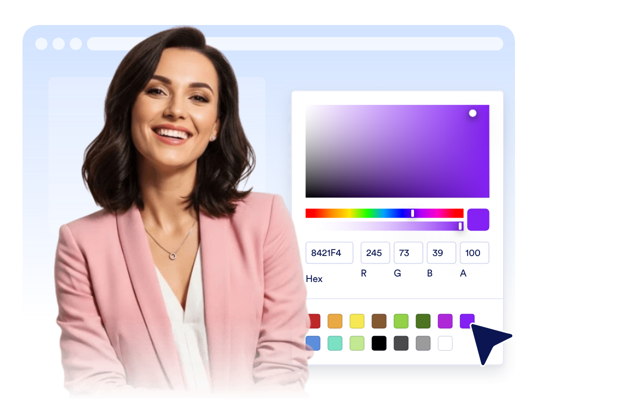 Match the card to your website style