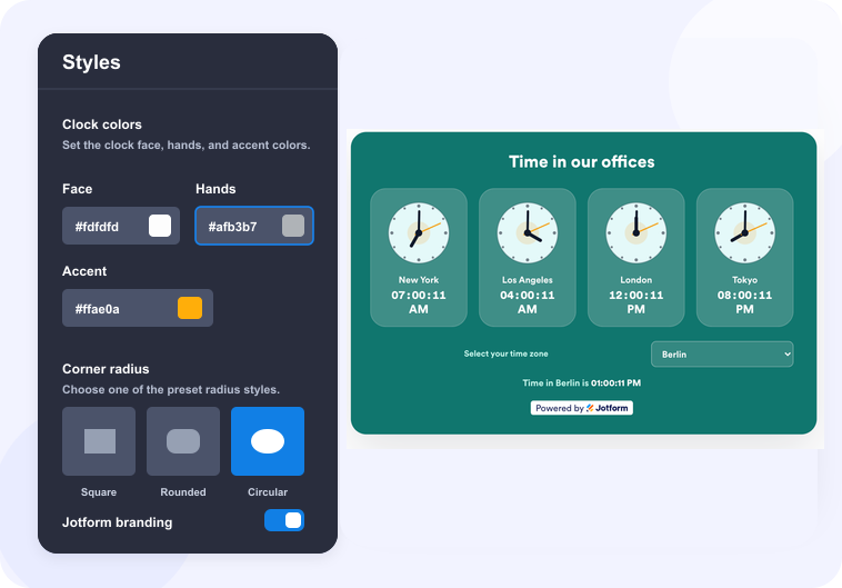 Customize layout and style