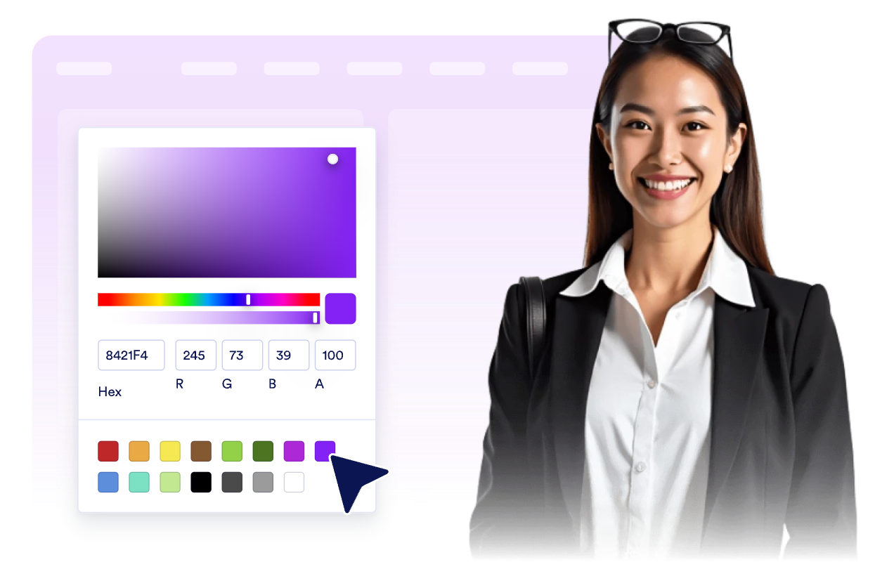 Match the widget to your website