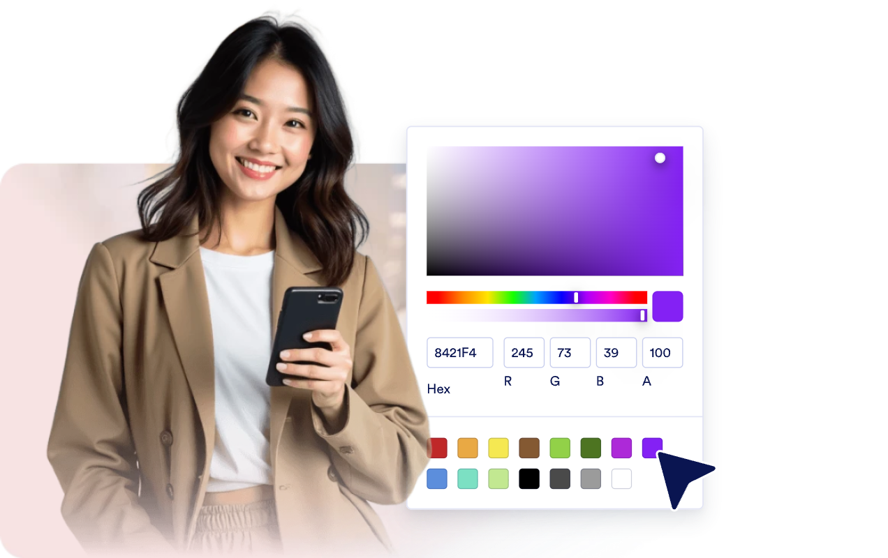 Style and animate to match your site