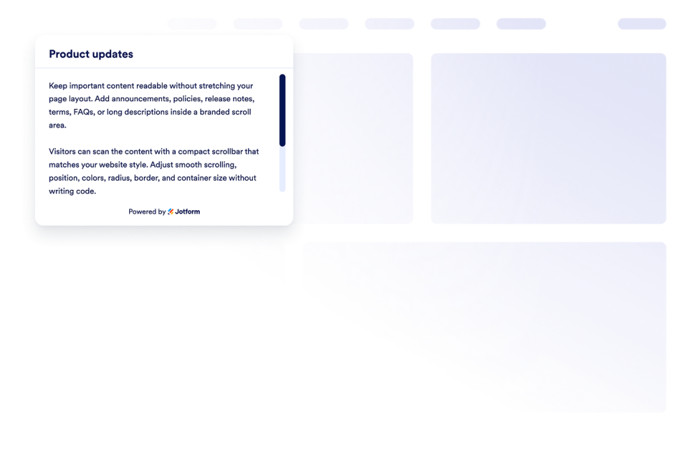 Custom Scrollbar