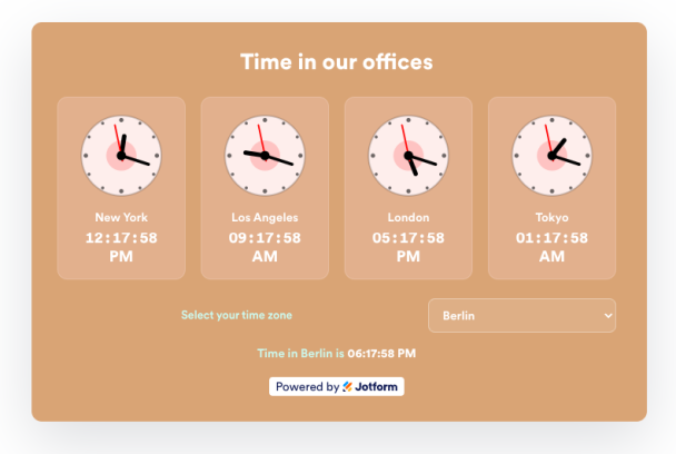 Create Your Own Clock Widget in Seconds for Your Website