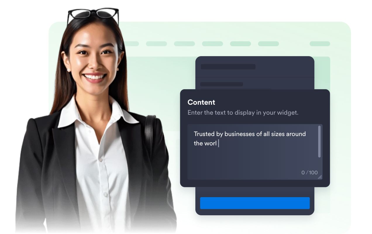 Set a helpful welcome message