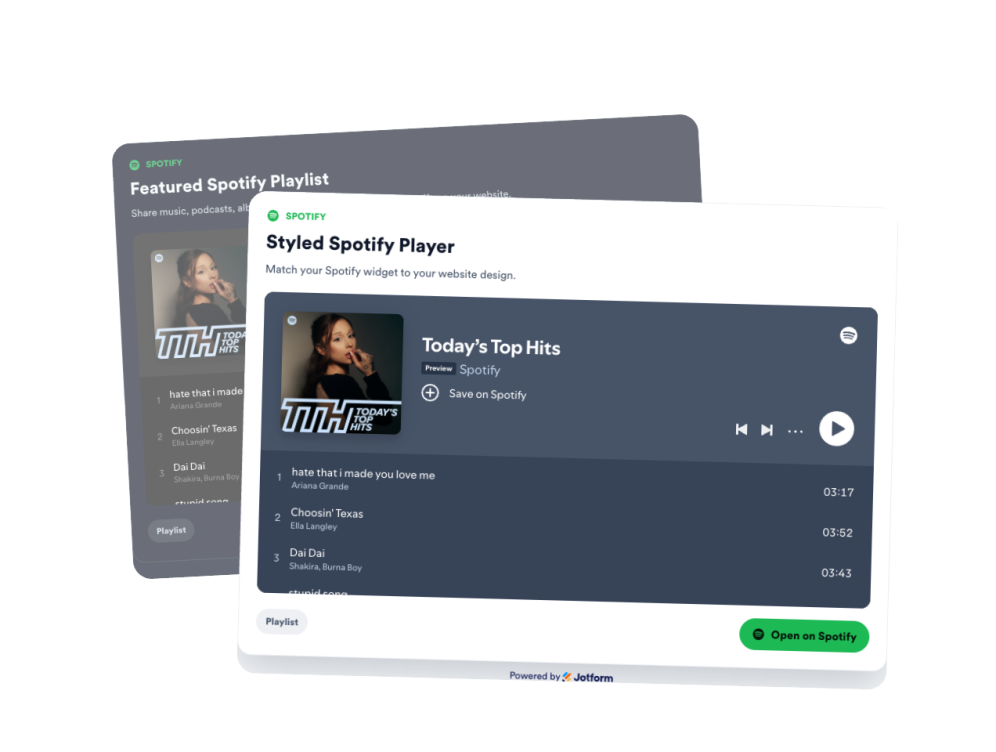 Customize your Spotify widget
