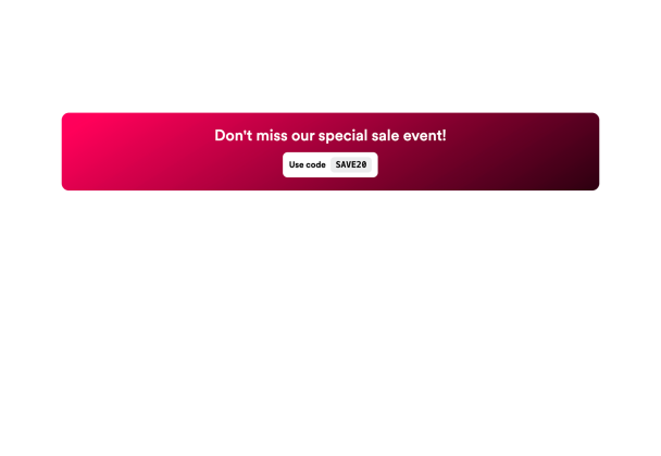 Create Your Own Announcement Bar Widget in Seconds for Your Website