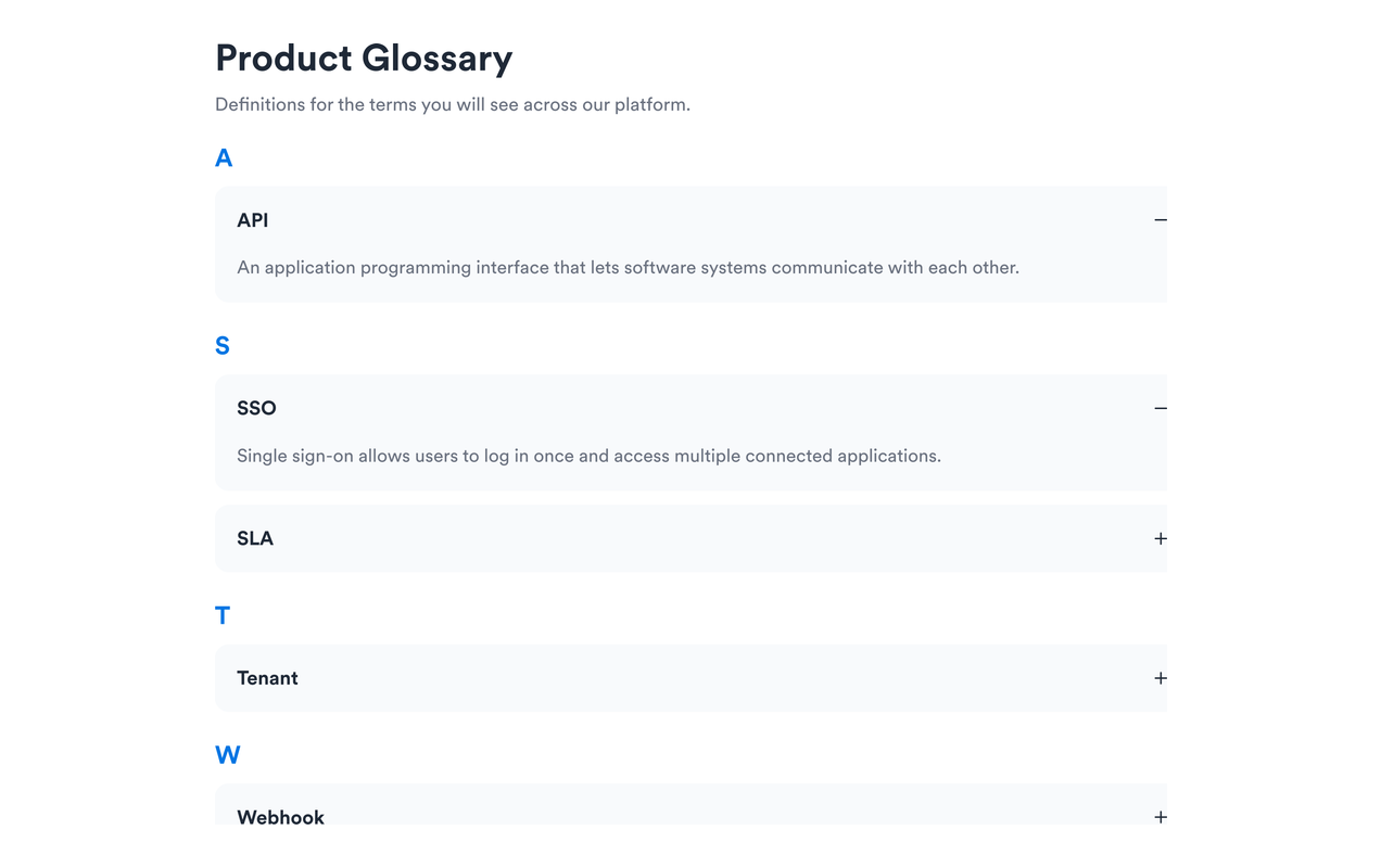 Choose list or accordion layouts