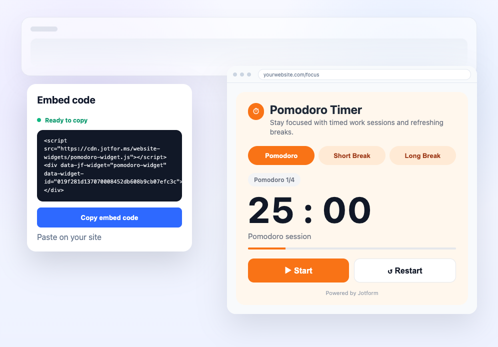 Embed it on your website