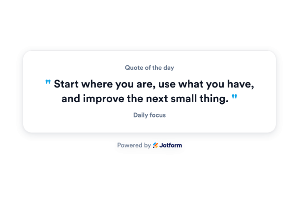 Create Your Own Quote Widget in Seconds for Your Website