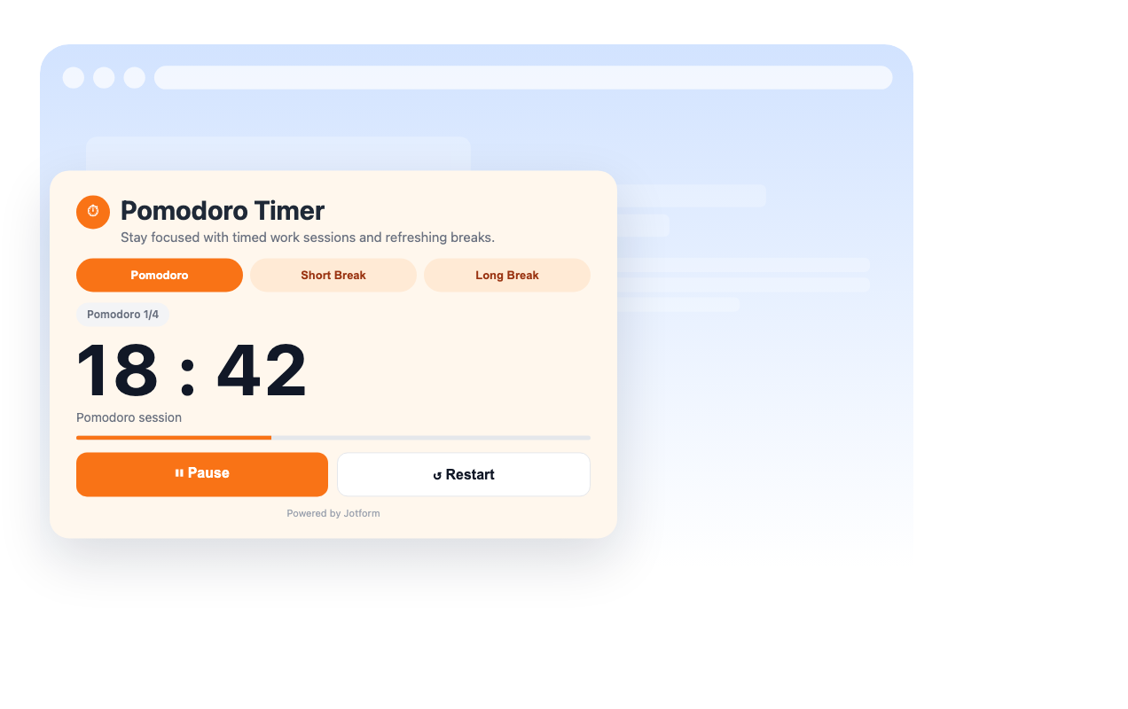 Give visitors simple timer controls