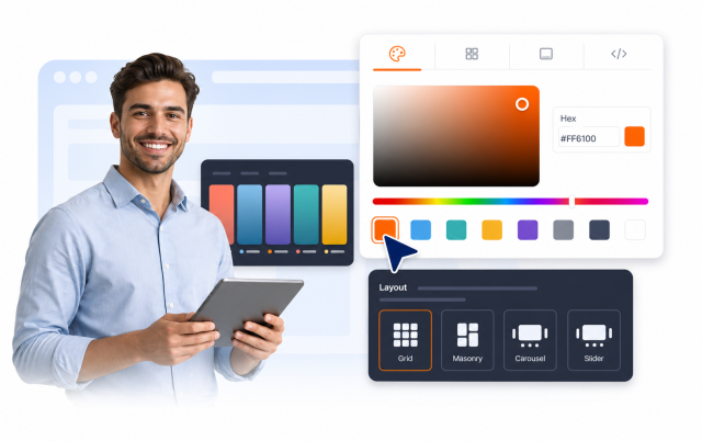 Style the Feed, Cards, Popup, and Navigation