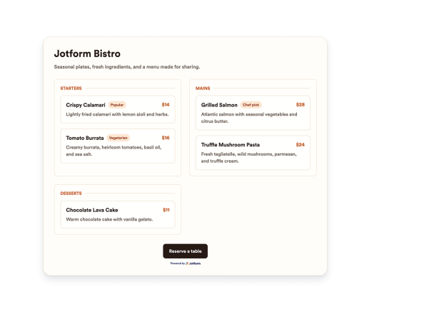 Create Your Own Menu Widget in Seconds for Your Website
