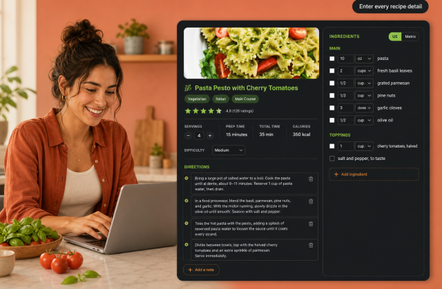 Add Structured Recipe Content