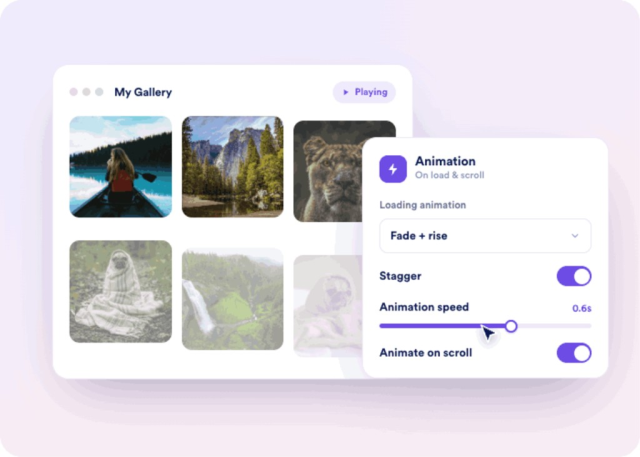Animate Your Gallery on Load and Scroll