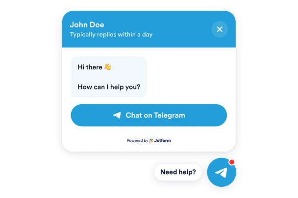 Telegram Chat Widget Features