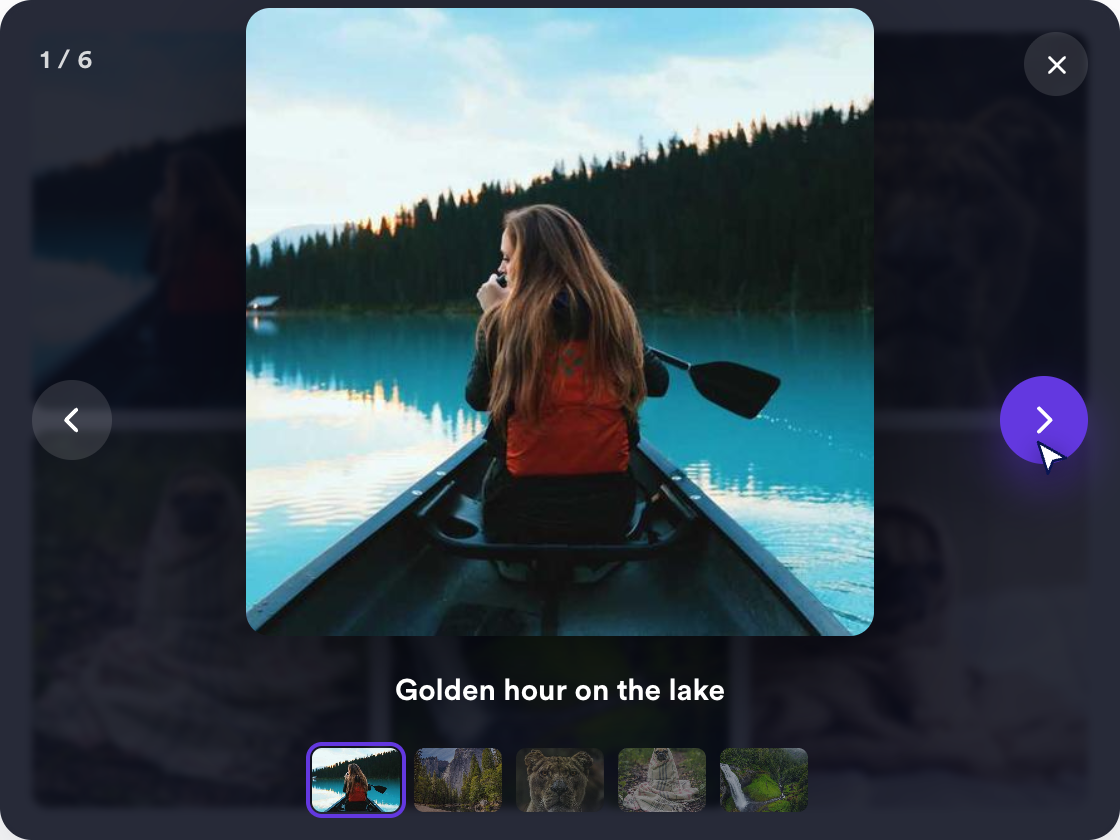 Let visitors enlarge photos in a lightbox