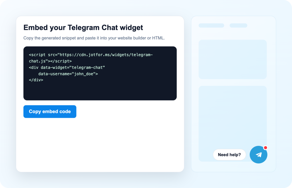Embed it on your website