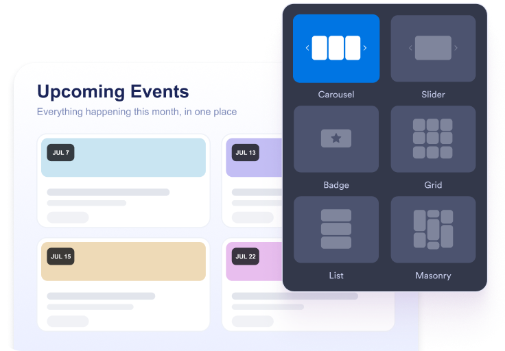Customize the calendar