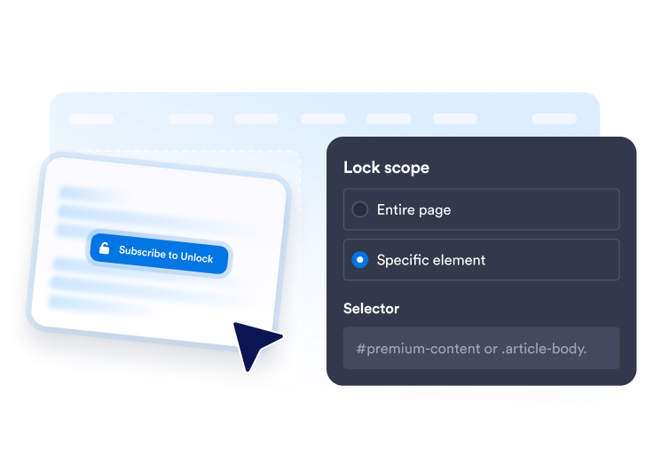 Select the content to protect
