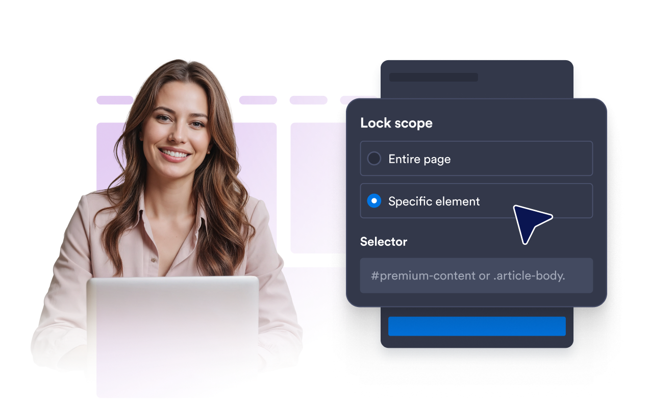 Protect the exact content that matters