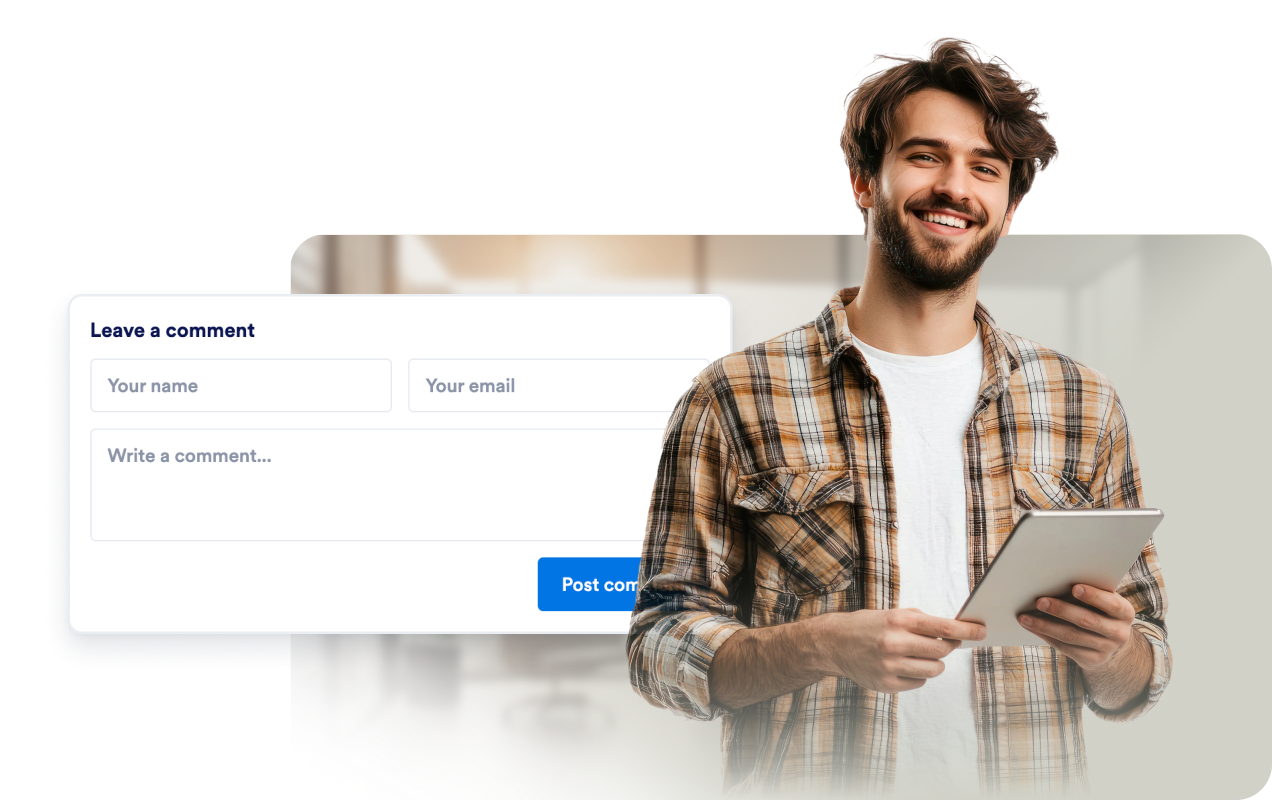 Let visitors comment without signing in