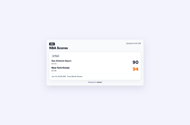 Auto Scores with ESPN