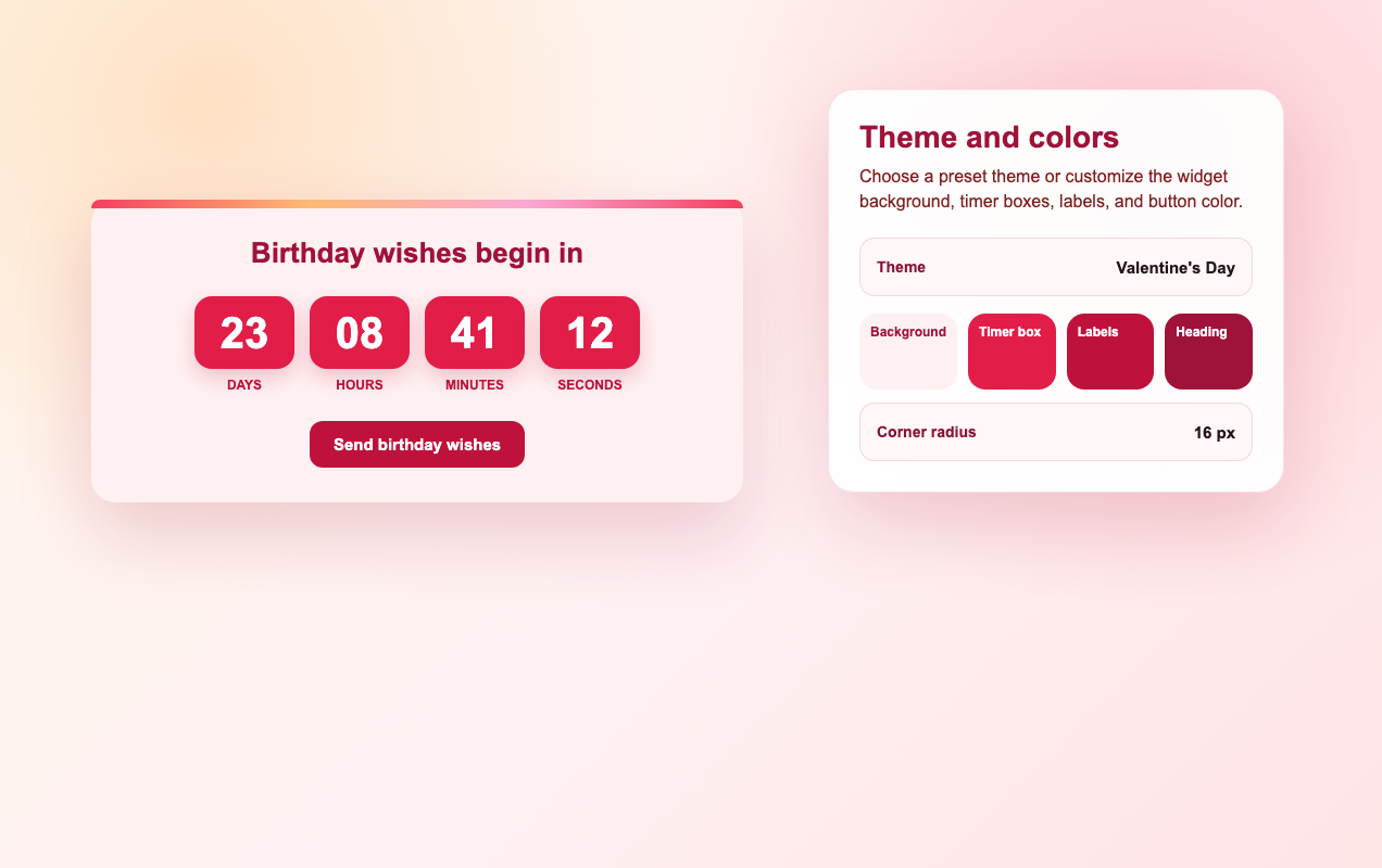 Use theme presets and color controls