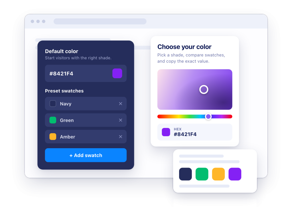 Choose preset colors