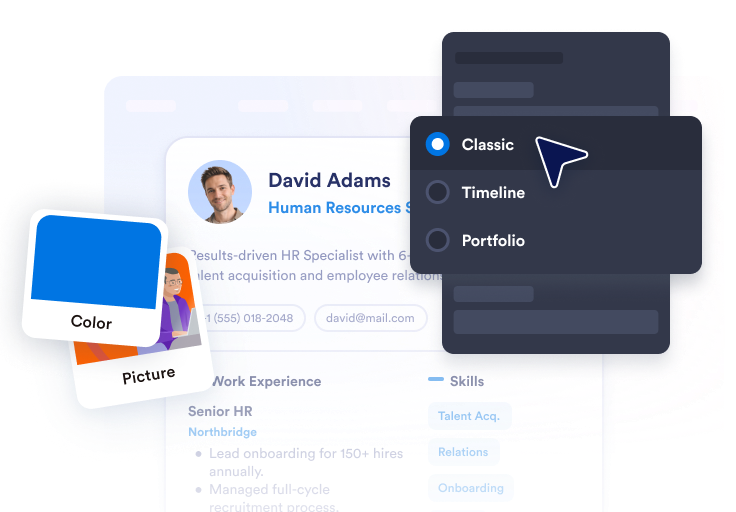 Customize the resume