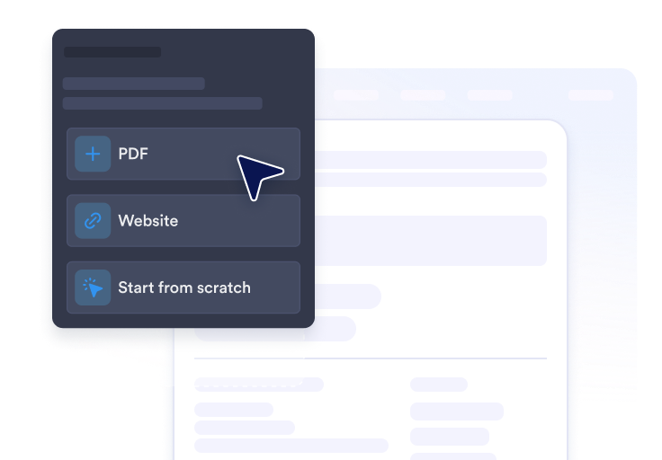 Choose how to start
