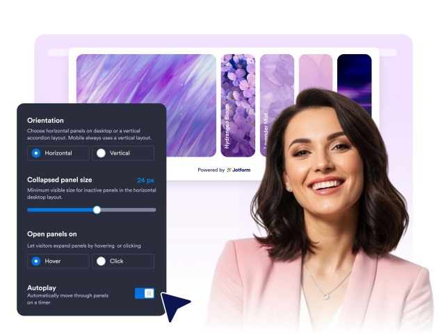 Choose Hover, Click, and Behaviors