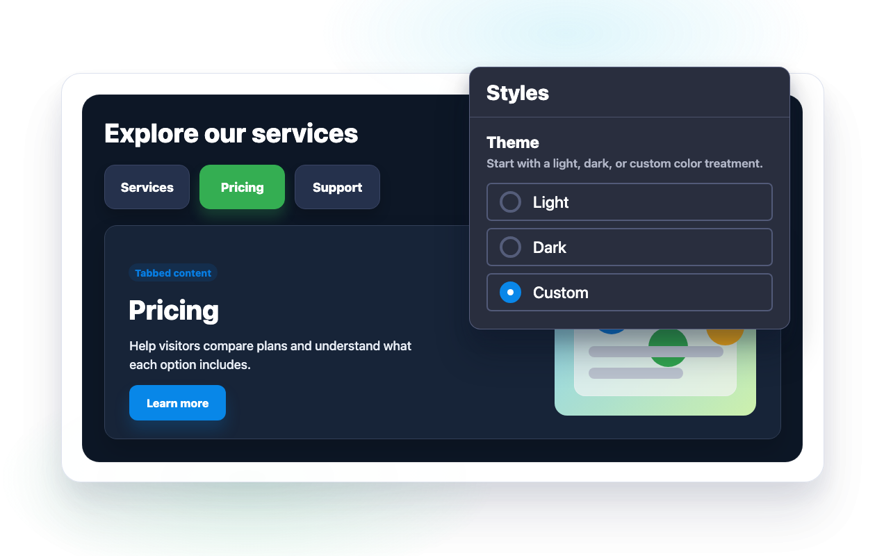 Style and Display the Widget Your Way