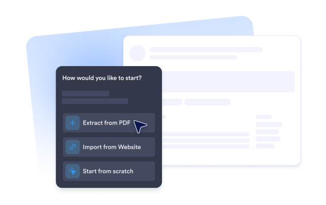 Multiple start options