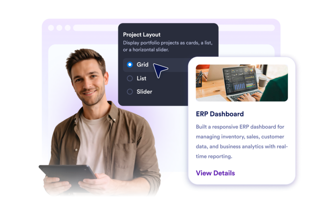 Control project display 