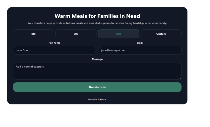 Donation Form