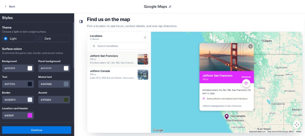 Customize the map