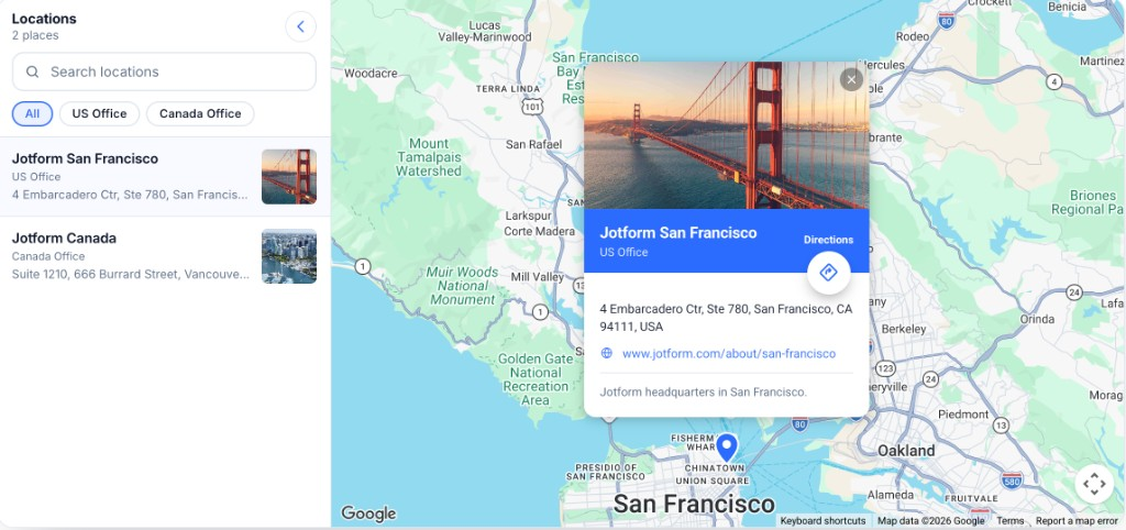 Help visitors narrow the list