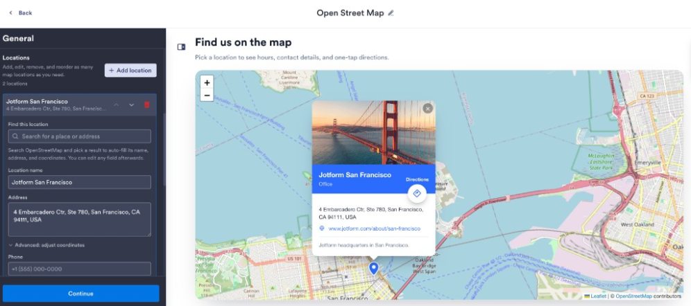 Add your locations