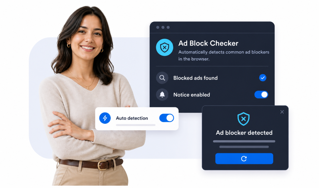 Detect common ad blockers automatically