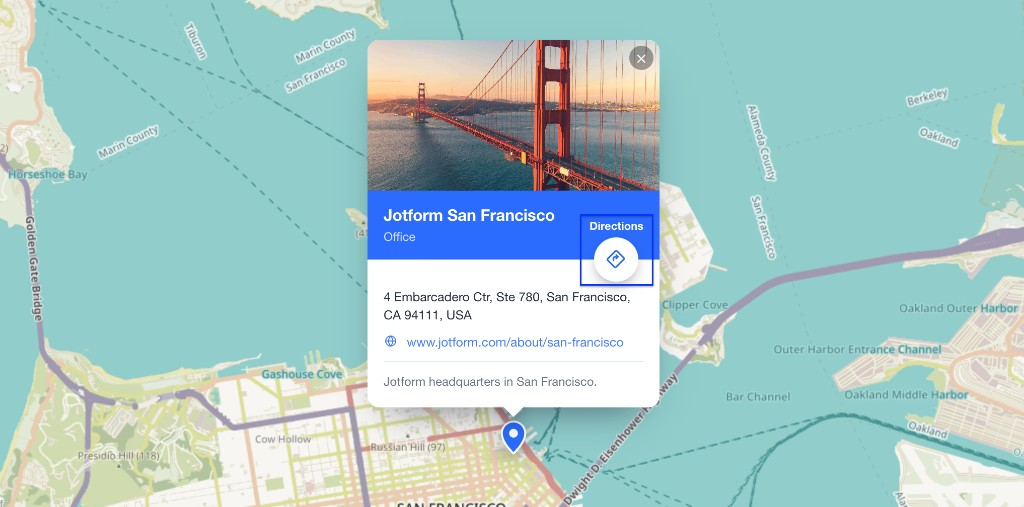 Make directions easy to open