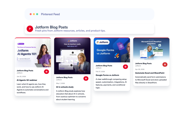 Turn Pinterest inspiration into a polished website feed