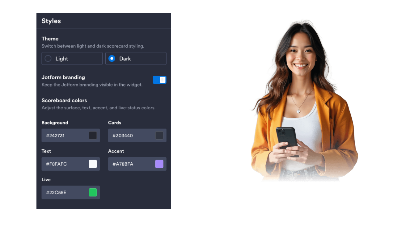 Match your website style