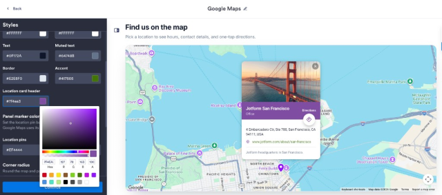 Style the map to match your brand