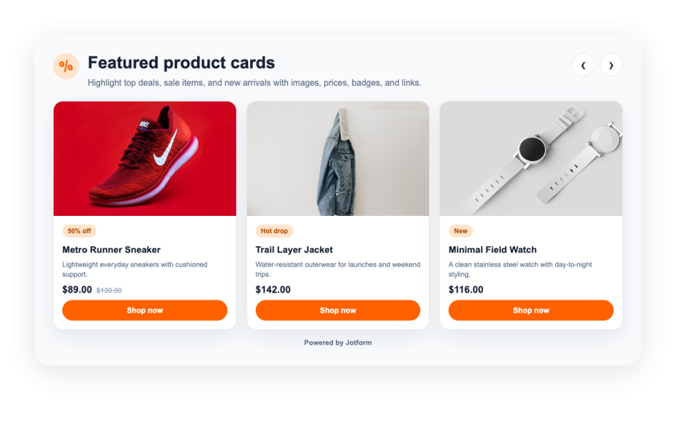 Product Cards