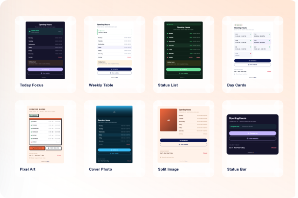 Create Your Own Business Hours Widget in Seconds for Your Website