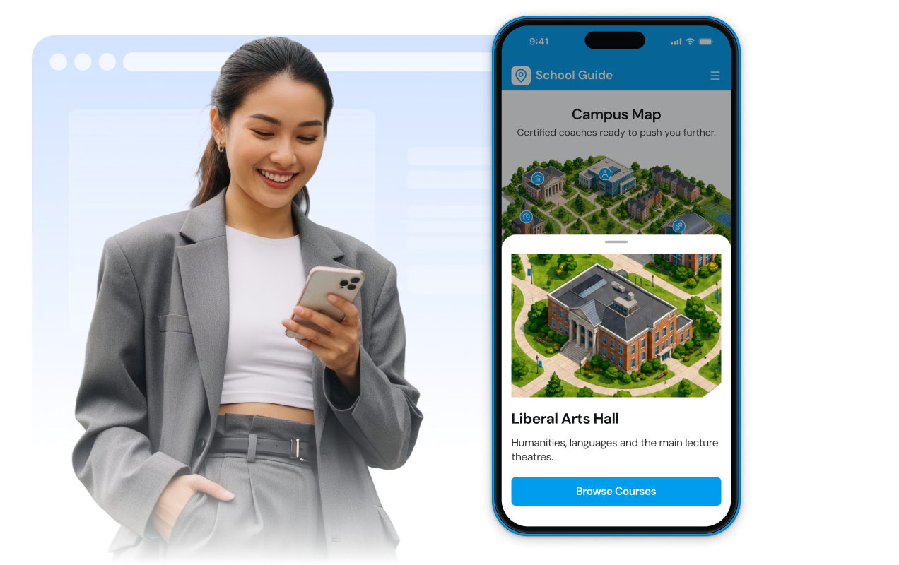 Use click or hover with mobile bottom sheets