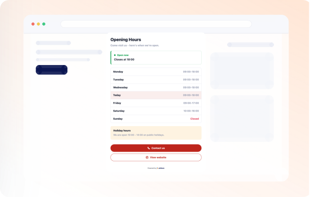 Match the Widget to Your Website Design