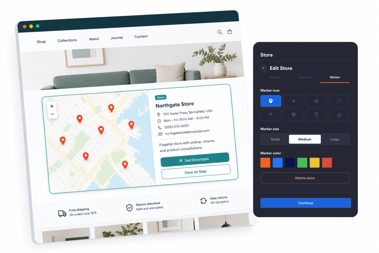 Match the widget to your site