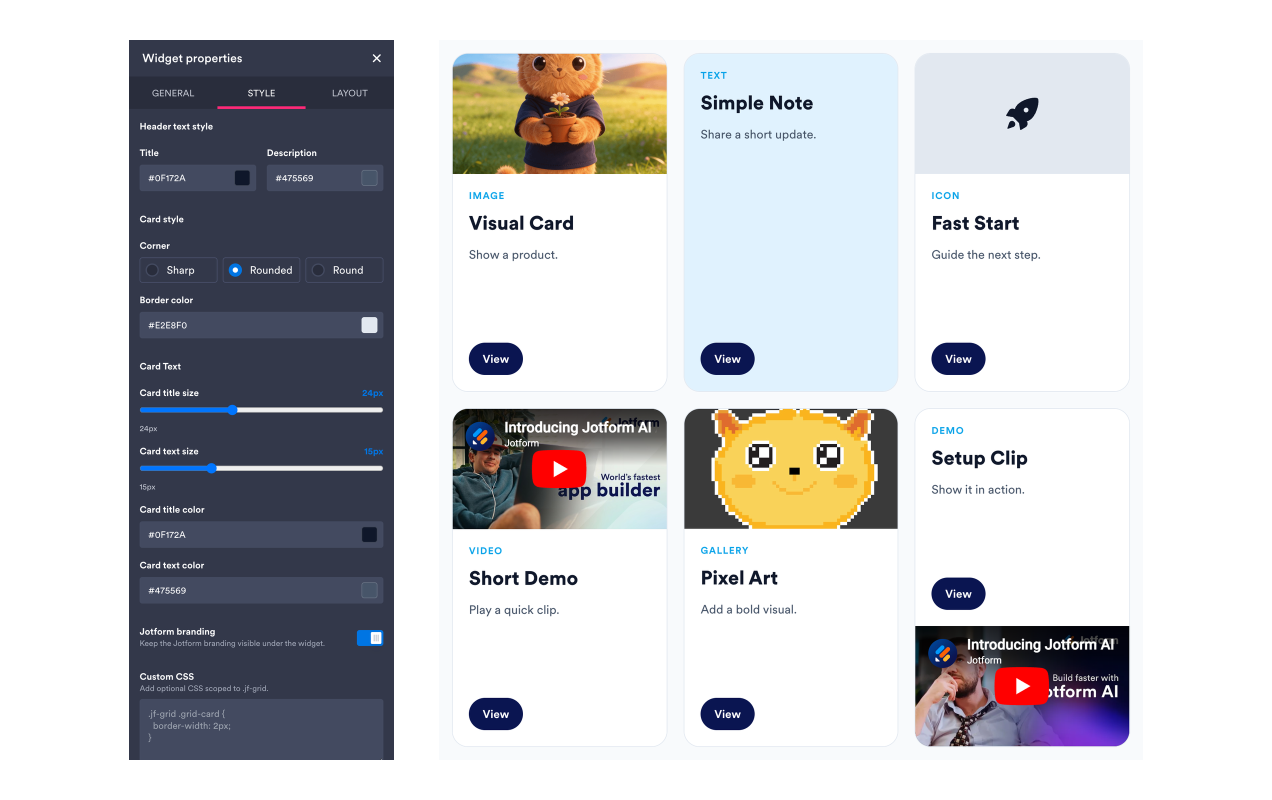 Match your website style